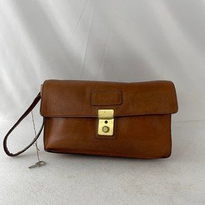 LANCEL Paris Men's Brown Leather Purse
